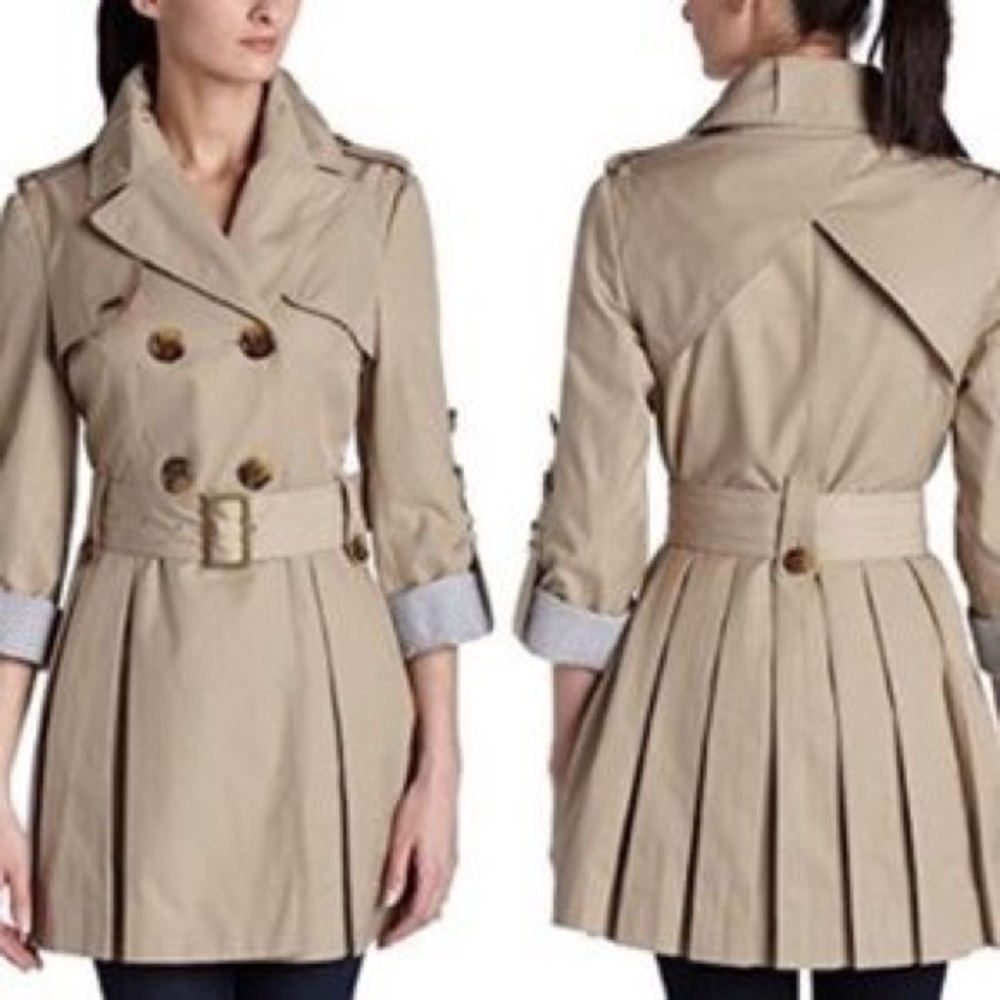 Miss Sixty Pleated Trench Coat